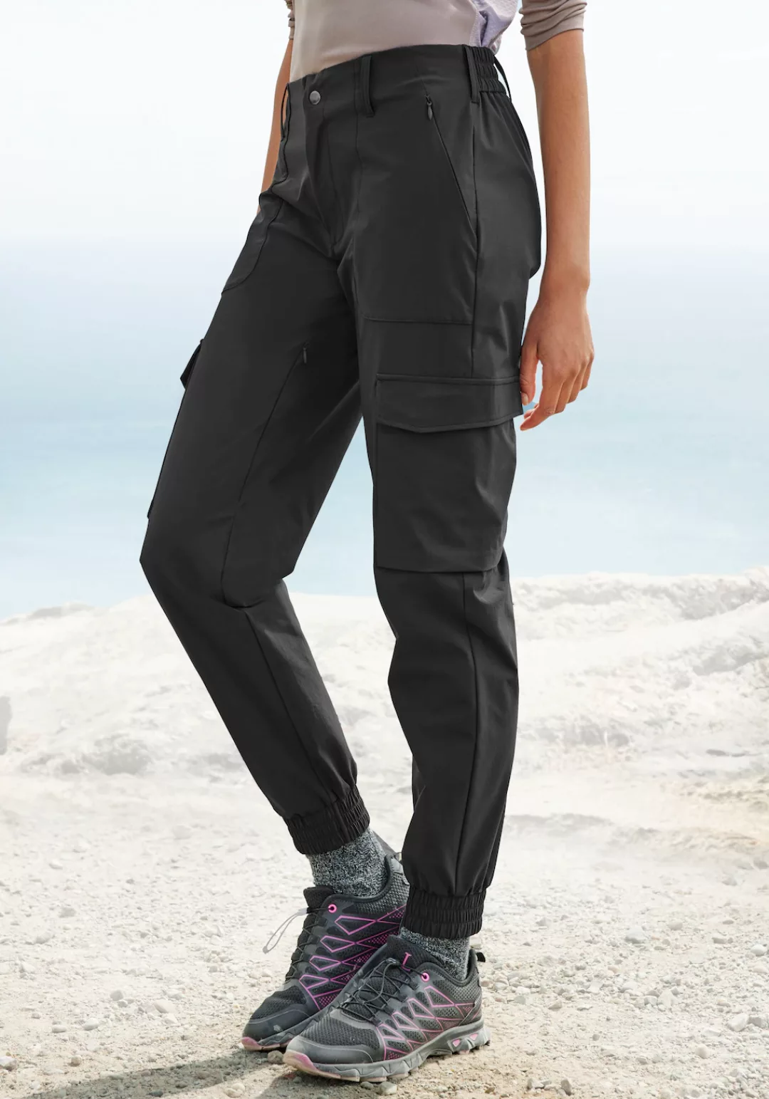 vivance active Trekkinghose sportlicher Cargo Jogger mit praktischen Tasche günstig online kaufen