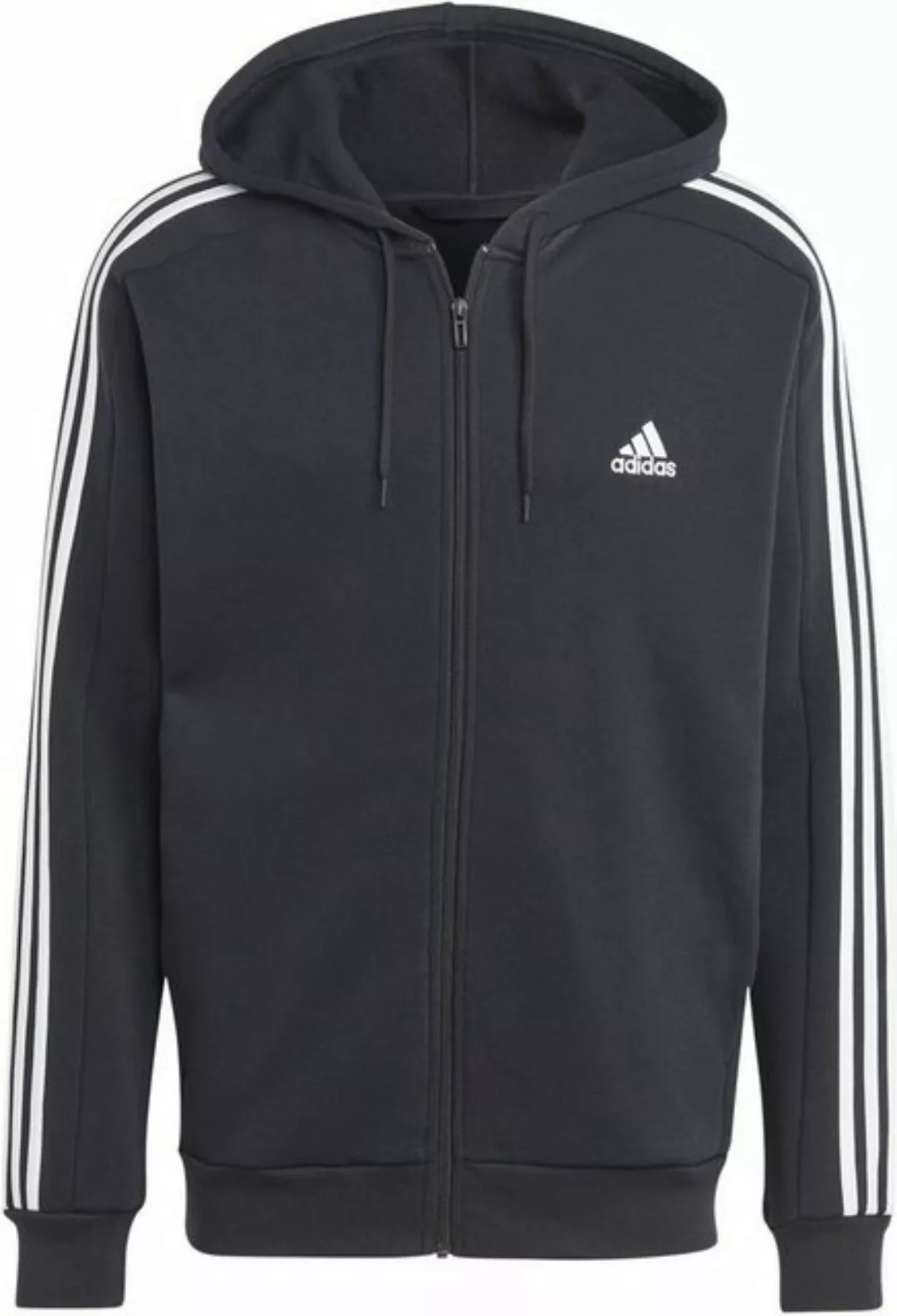 adidas Sportswear Kapuzensweatshirt M 3S FL FZ HD BLACK/RUNWHT/RED günstig online kaufen