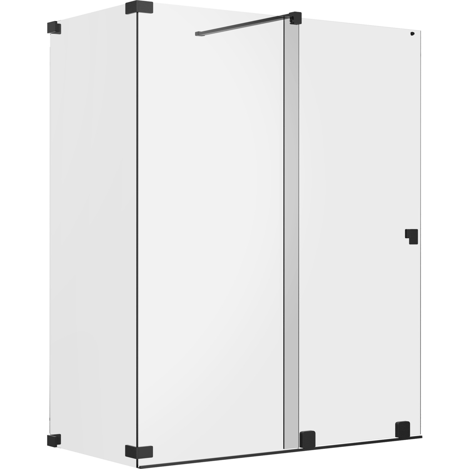 Schöner Wohnen Dusch-Schiebetür Walk-In m. Wand L Silbermatt 110 x 110 x 20 günstig online kaufen