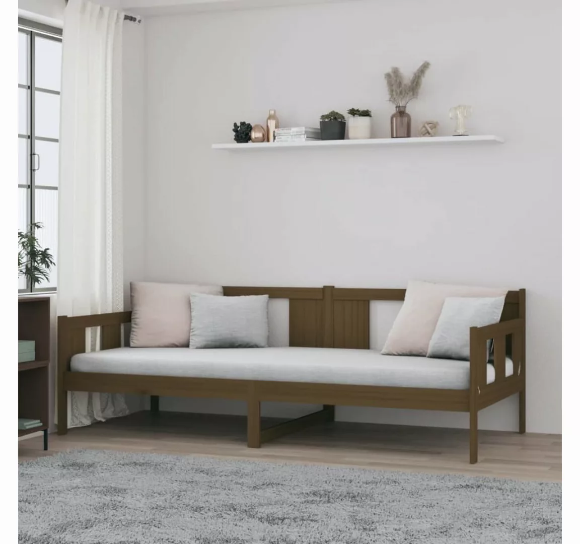 vidaXL Bett Tagesbett Honigbraun Massivholz Kiefer 80x200 cm günstig online kaufen