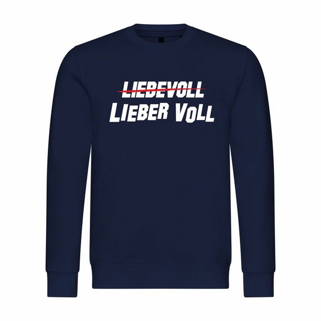 deinshirt Rundhalspullover Herren Sweatshirt Lieber Voll Mit Print Motiv, G günstig online kaufen