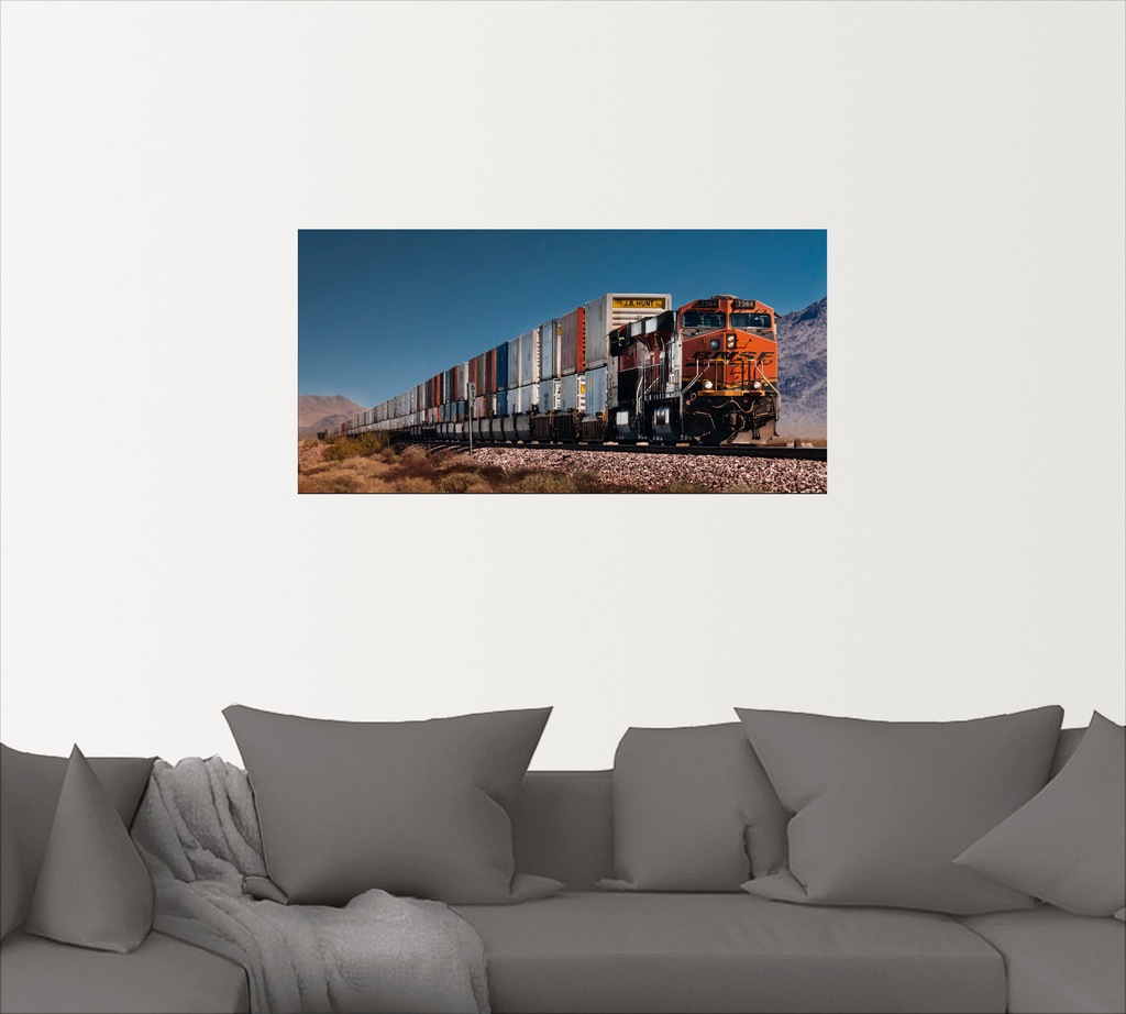 Artland Wandbild »Güterzug BNSF Kalifornien«, Züge, (1 St.), als Poster, Wa günstig online kaufen