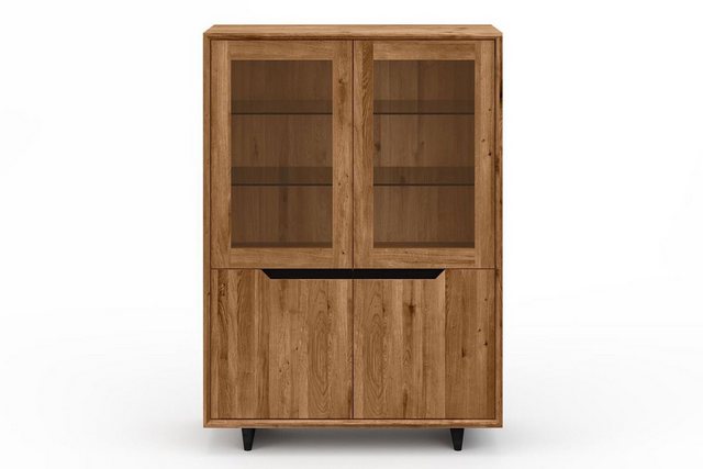 daslagerhaus living Hochschrank Vitrinenschrank EXTREME Eiche H 170 cm günstig online kaufen