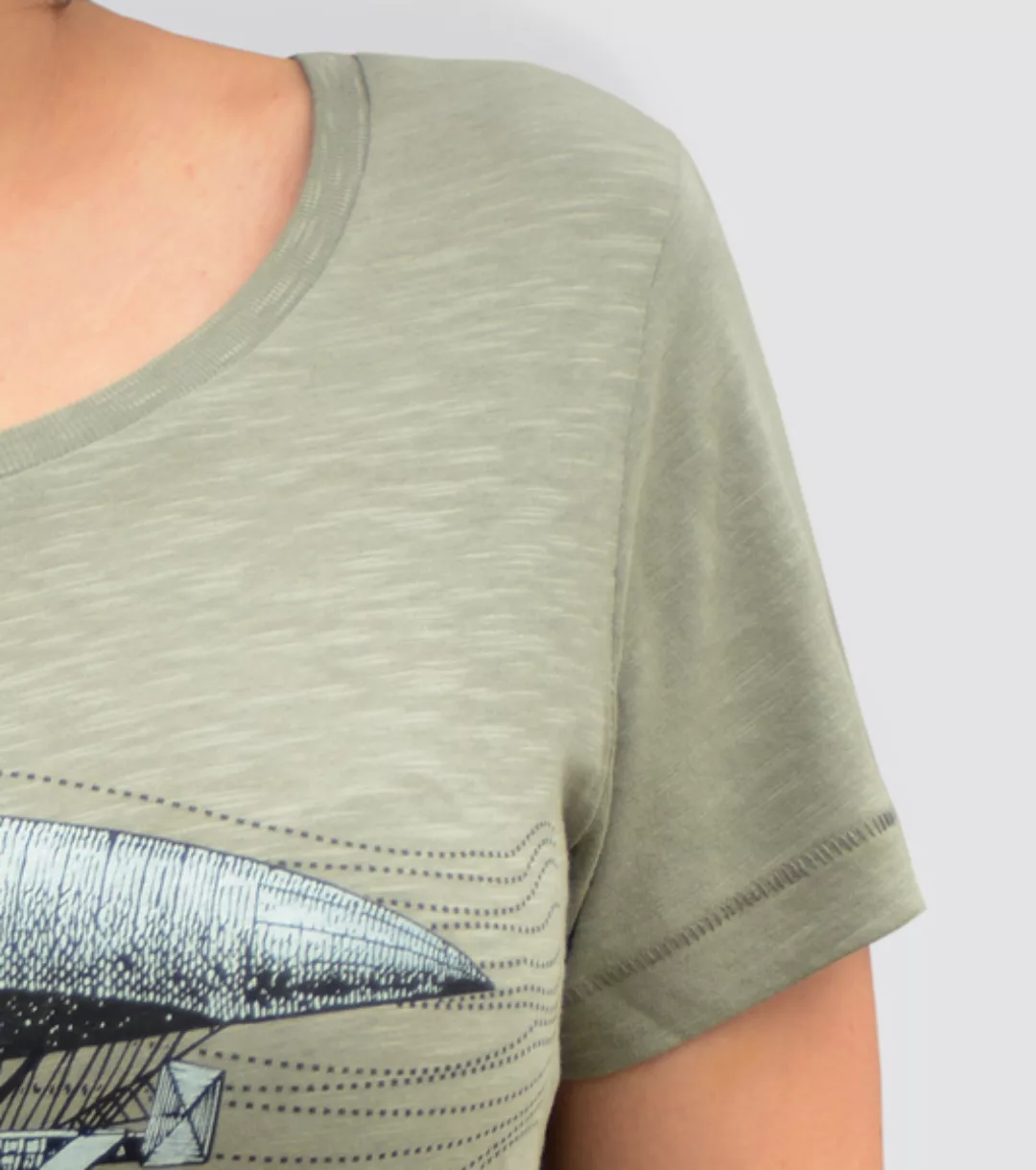 Damen T-shirt, "Dirigeable", Light Khaki günstig online kaufen