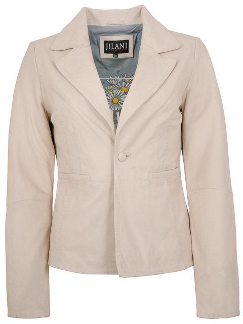 Jilani Lederjacke Evelyn Jilani - Damen Lederjacke Blazer Lammnappa beige günstig online kaufen