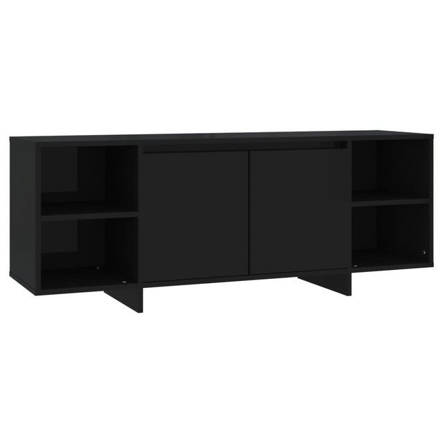 furnicato TV-Schrank Schwarz 130x35x50 cm Holzwerkstoff (1-St) günstig online kaufen