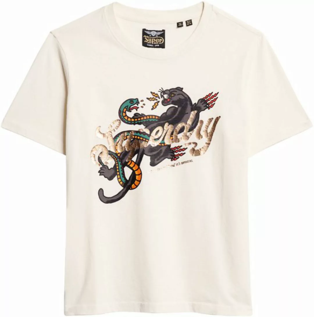 Superdry Print-Shirt Tattoo Script Relaxed Tshirt günstig online kaufen