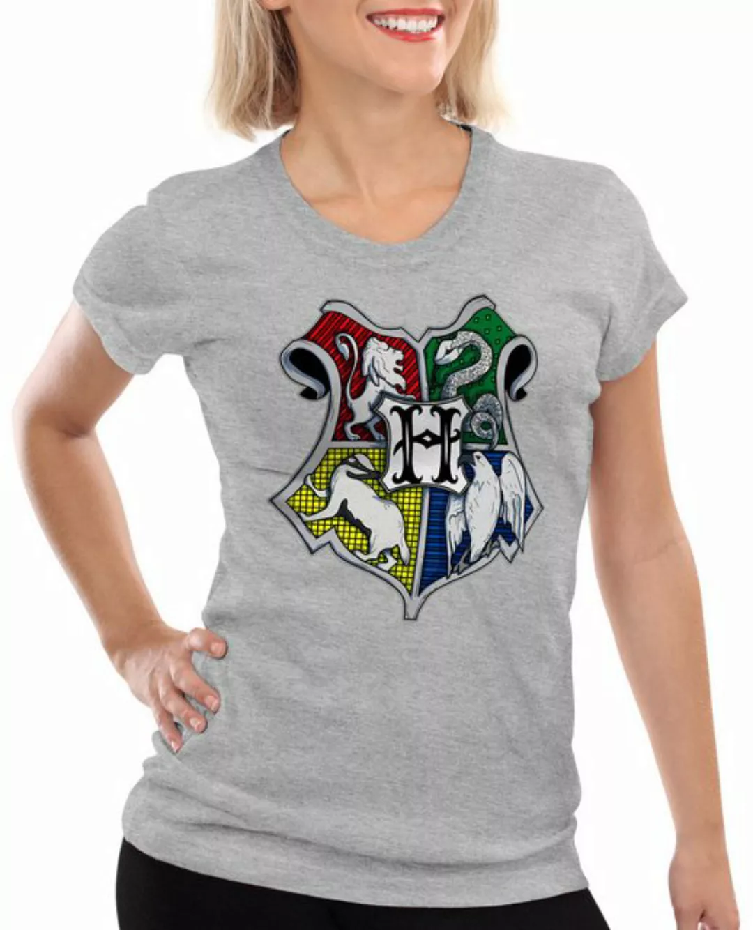 style3 T-Shirt Zauberschule potter zauberei magic löwe adler schlange harry günstig online kaufen