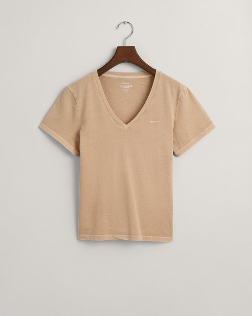 Gant T-Shirt REG SUNFADED SS V-NECK T-SHIRT, PEACHY PINK günstig online kaufen