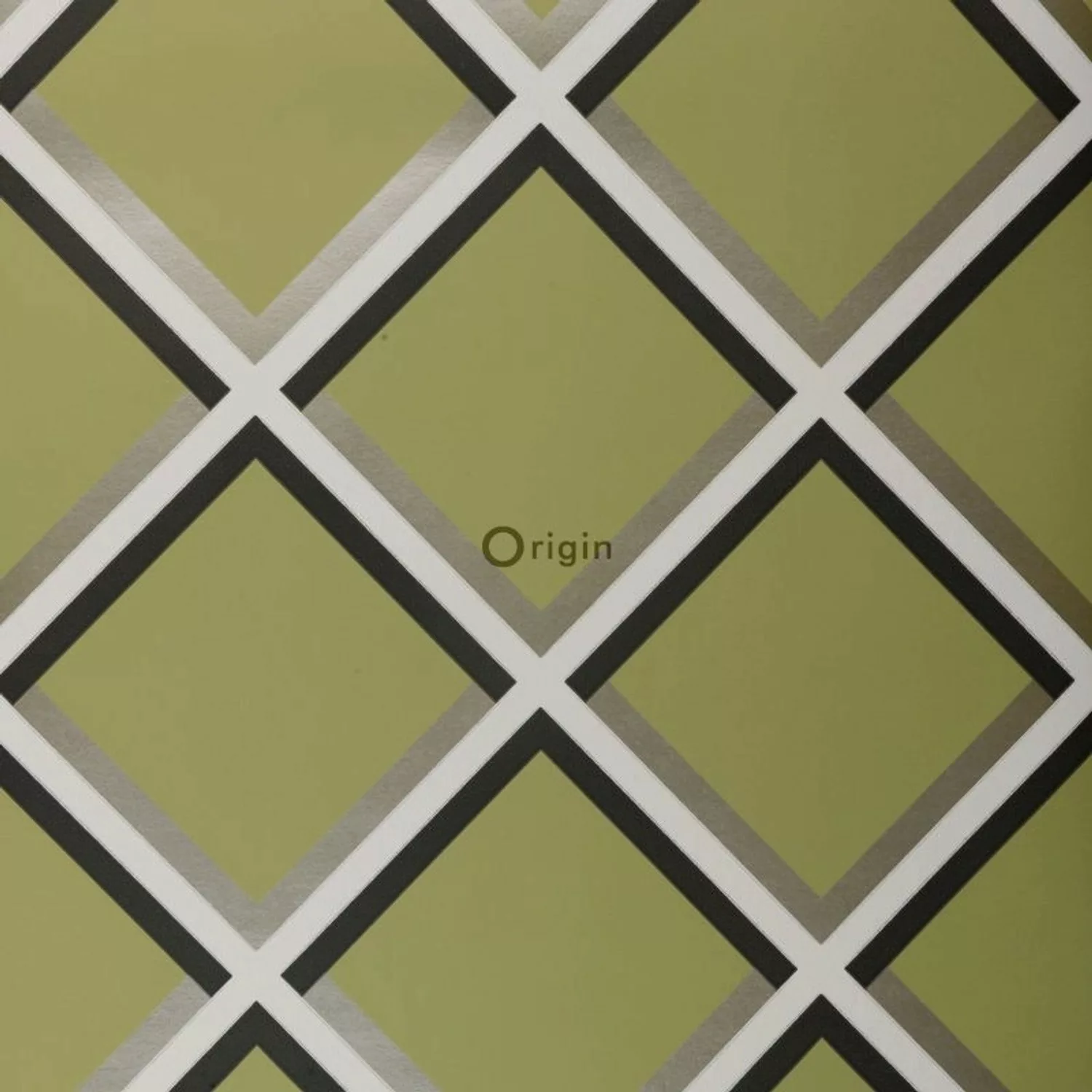 Origin Wallcoverings Tapete Geometrisches Motiv Olivgrün 52 cm x 10,05 m 30 günstig online kaufen