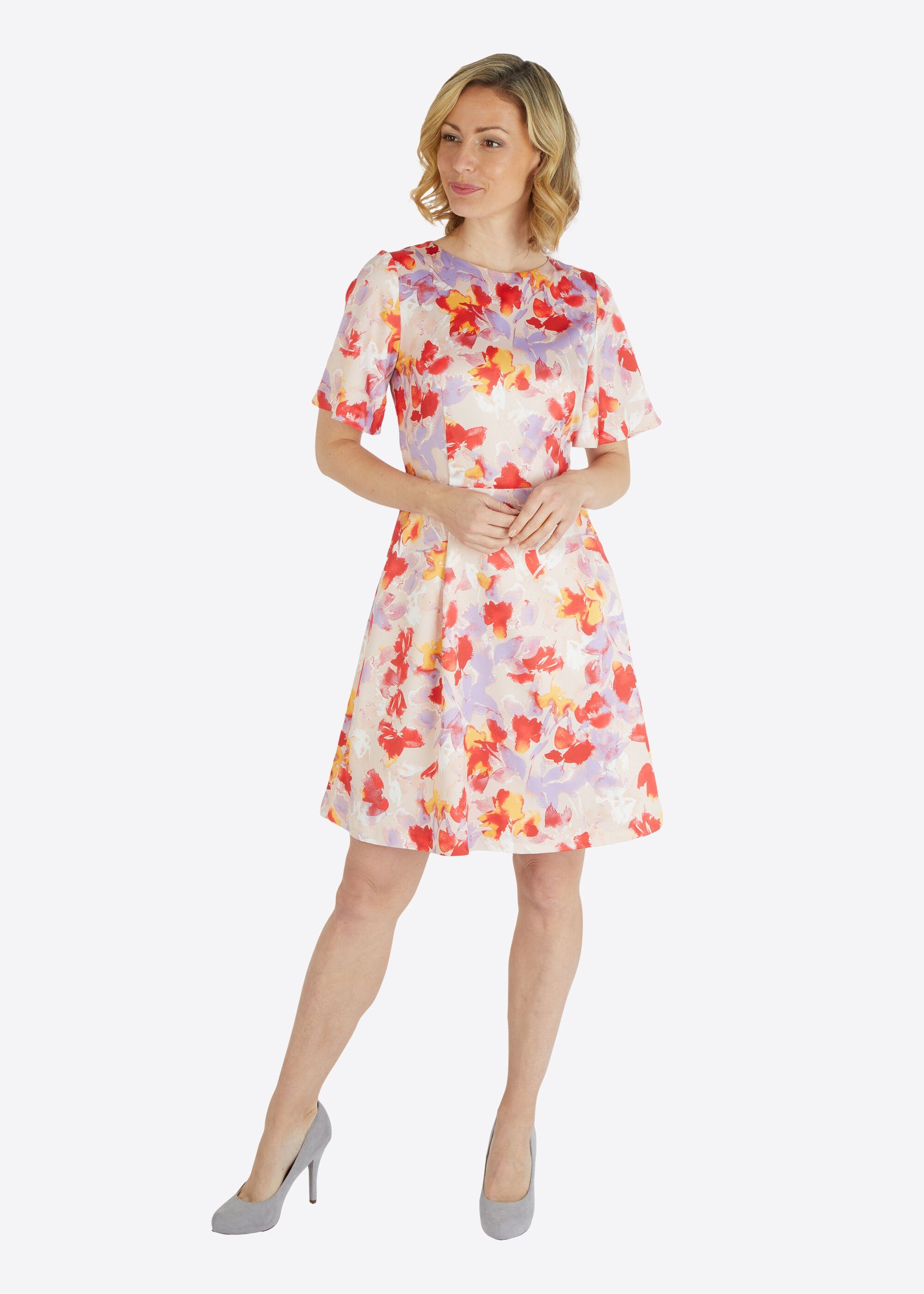 Kleo Cocktailkleid (1-tlg) Satinkleid in floralem günstig online kaufen
