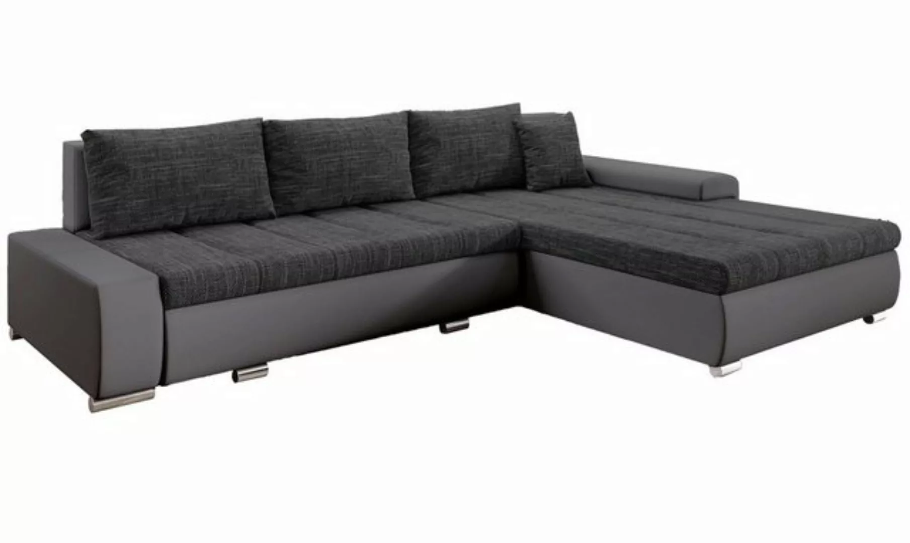 Furnix Ecksofa TOMMASO Sofa mit Schlaffunktion Bettkasten Kissen L-Couch, B günstig online kaufen