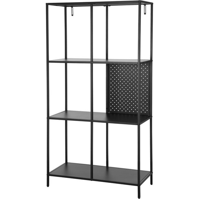 loft24 Bücherregal Holly, Standregal aus Metall mit 6 Fächern, Höhe 144 cm günstig online kaufen