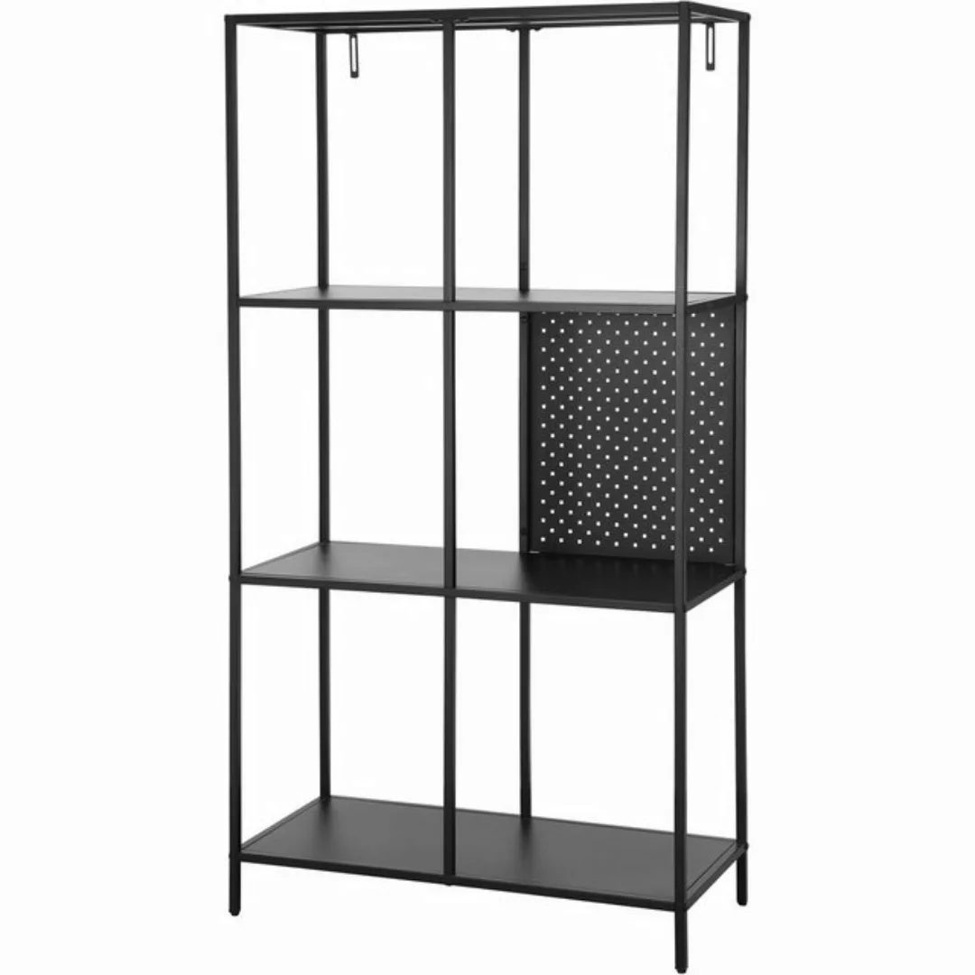 loft24 Bücherregal Holly, Standregal aus Metall mit 6 Fächern, Höhe 144 cm günstig online kaufen