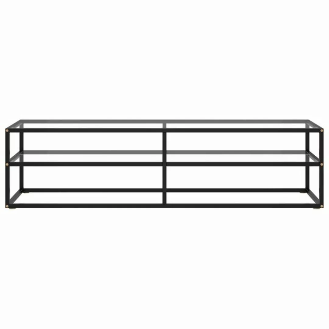 vidaXL TV-Schrank TV-Board Schwarz mit Hartglas 160x40x40 cm günstig online kaufen