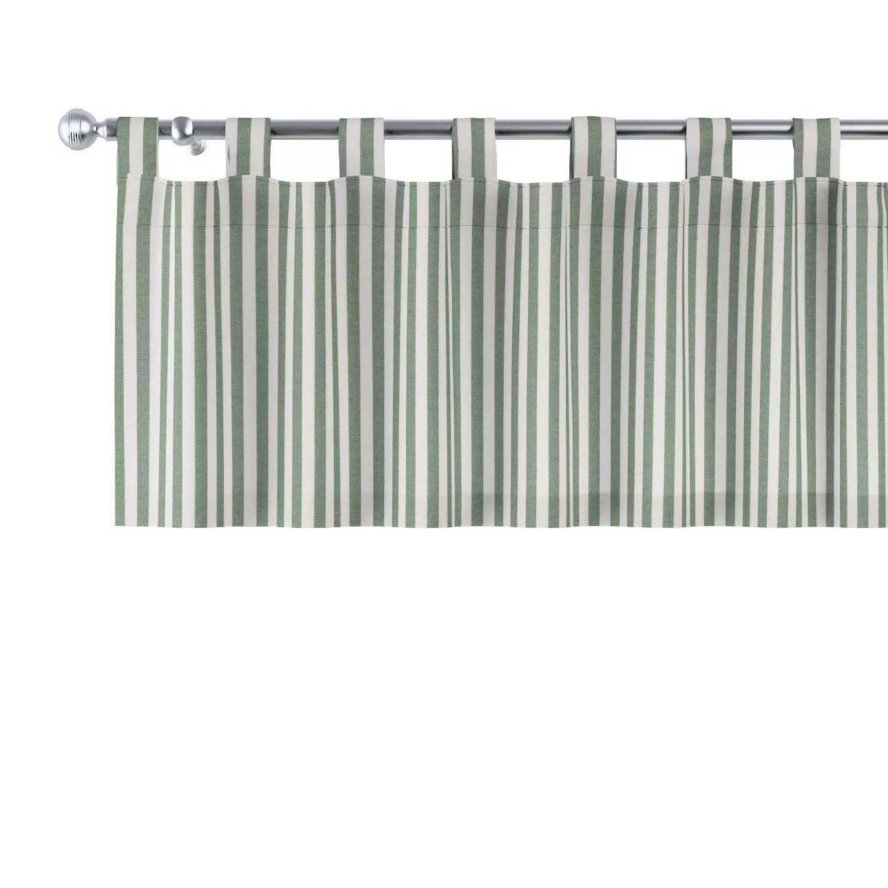 Kurzgardine mit Schlaufen, grün-ecru, 130 x 40 cm, Quadro (144-35) günstig online kaufen