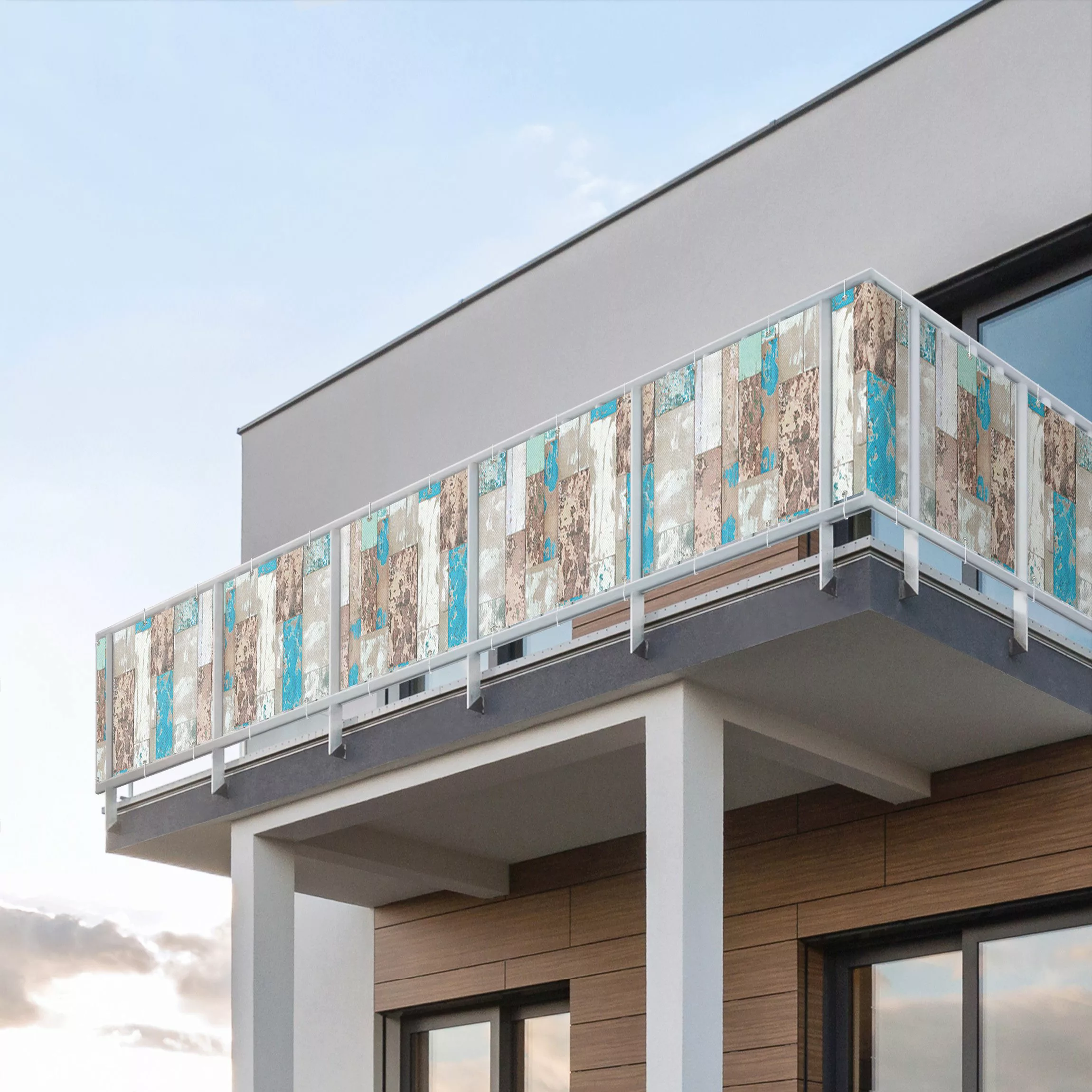Balkon Sichtschutz Maritime Planks günstig online kaufen