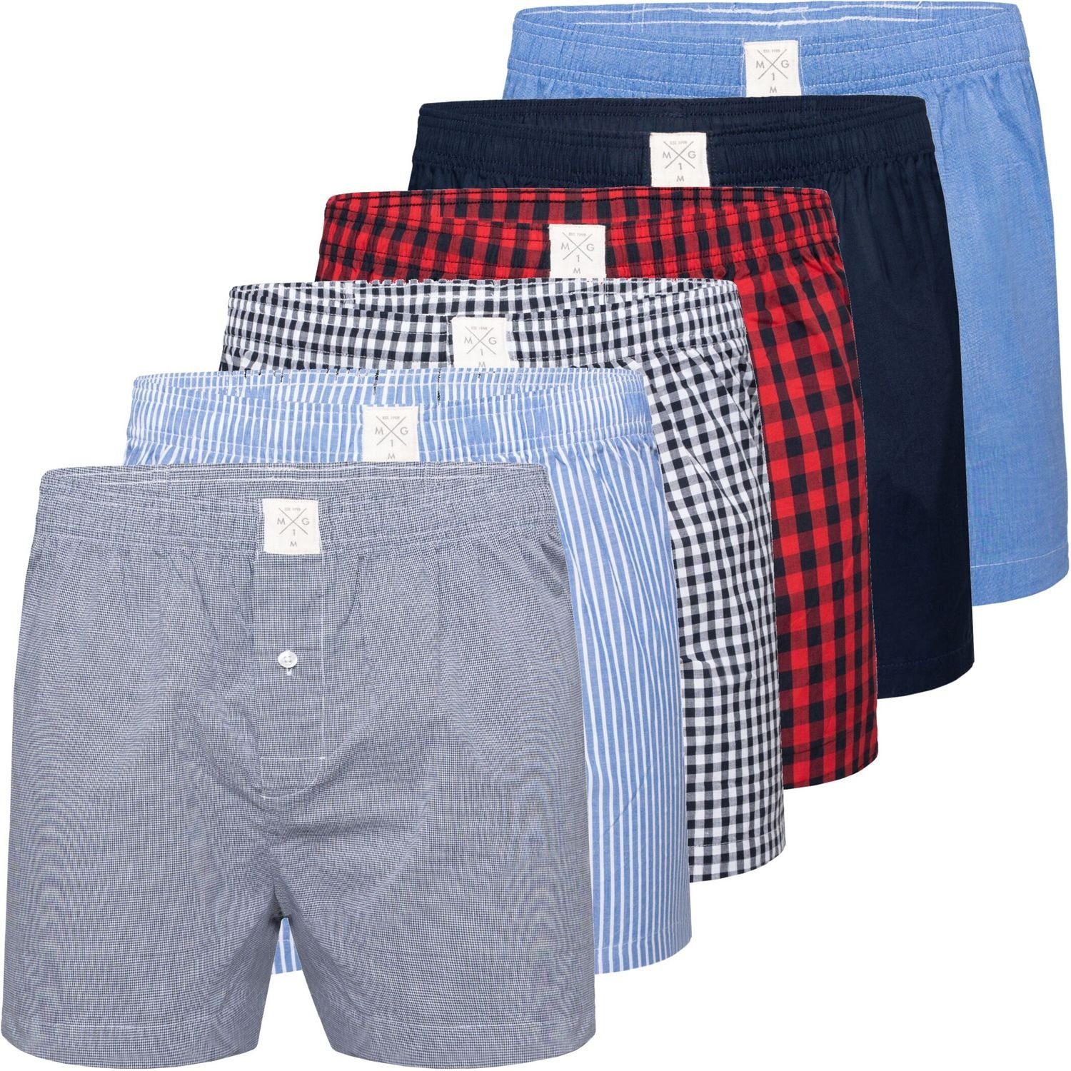 MG-1 Boxershorts 6 er Pack Webboxer günstig online kaufen