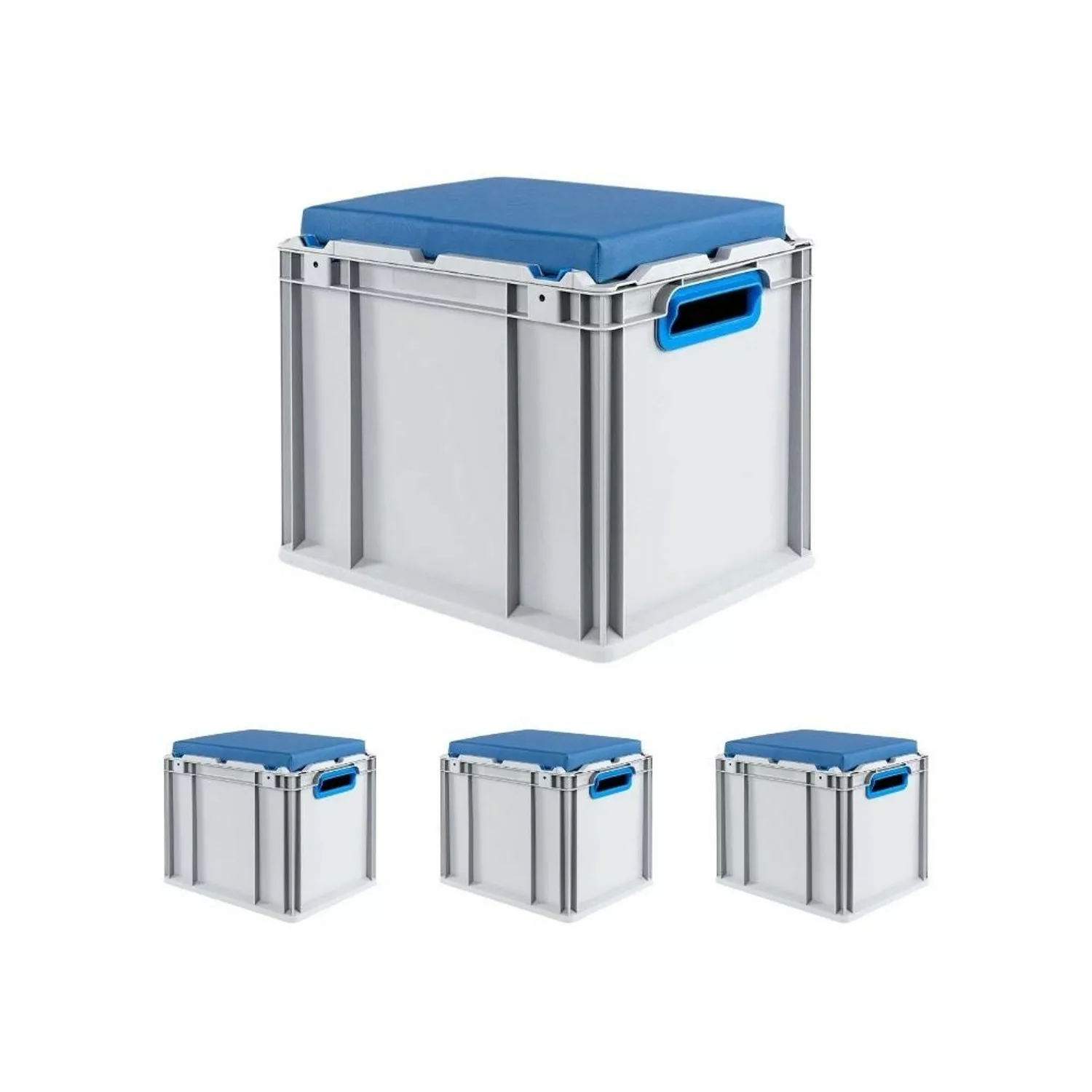 PROREGAL SparSet 4x Eurobox NextGen Seat Box Blau HxBxT 365 x 30 x 40 cm 30 günstig online kaufen