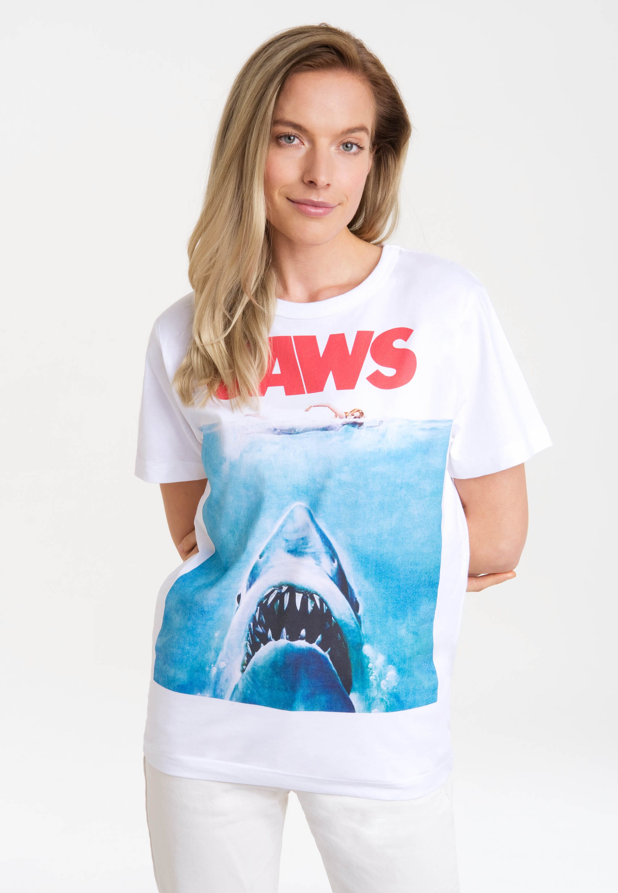 LOGOSHIRT T-Shirt "Jaws - Der weisse Hai", mit lizenziertem Print günstig online kaufen