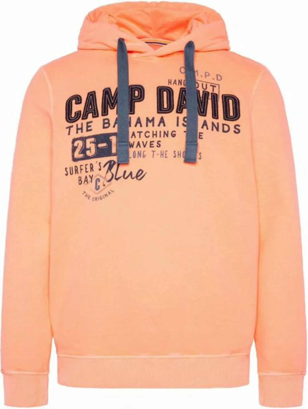 CAMP DAVID Kapuzensweatshirt mit Schriftzügen günstig online kaufen