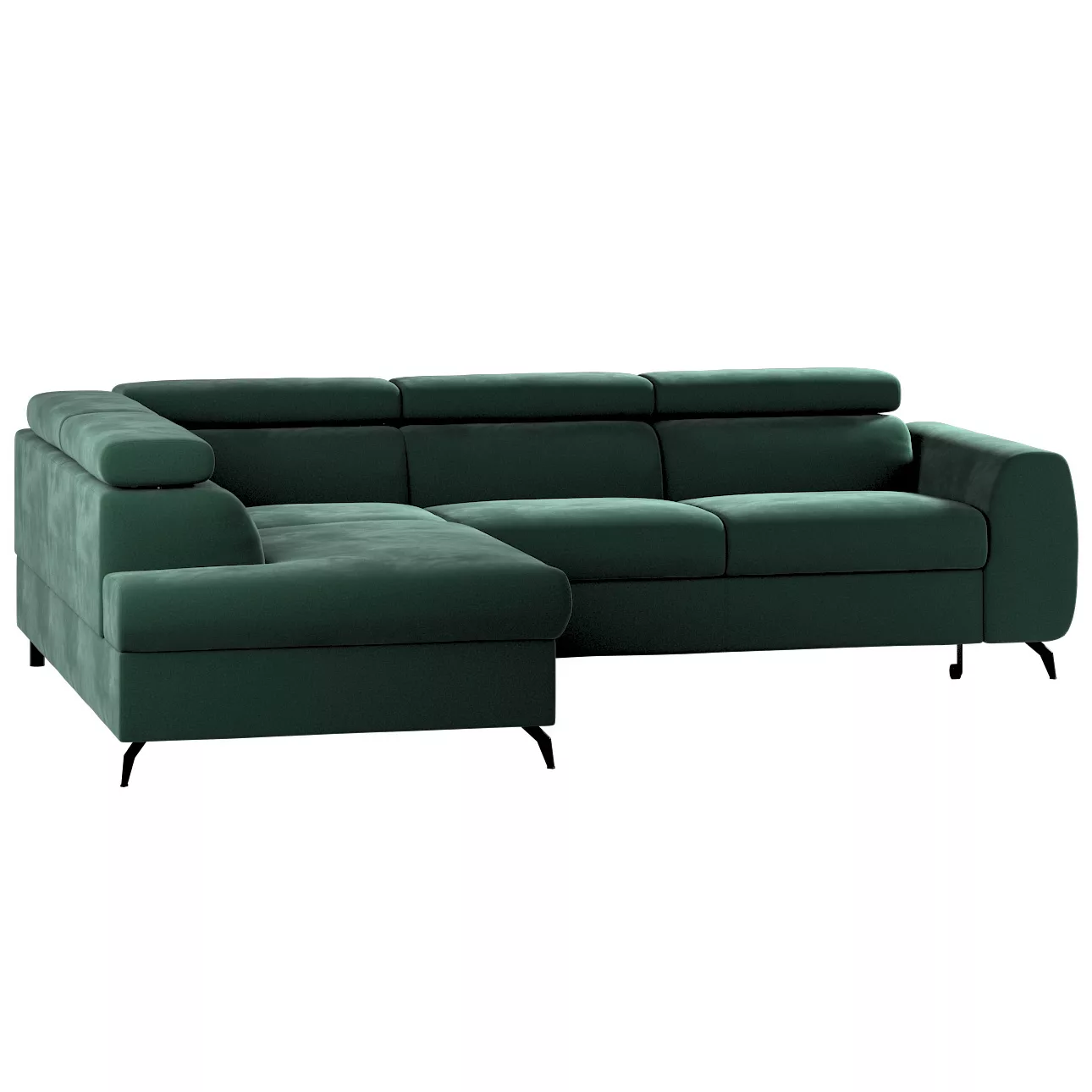 Ecksofa Leo, grün, 268x201x93, Polsterstoffe (CL39) günstig online kaufen