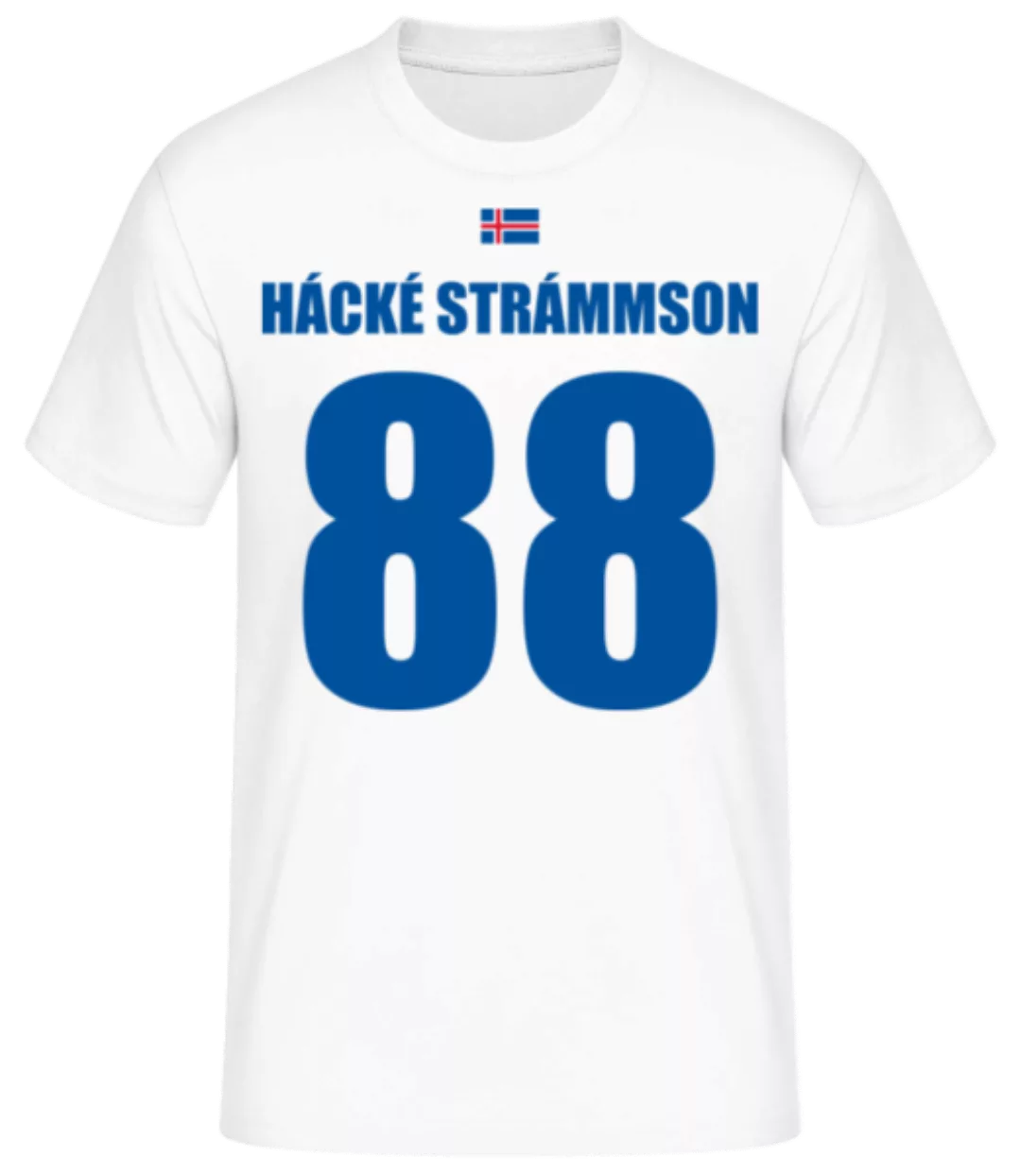Island Fußball Trikot Hácké Strámmson · Männer Basic T-Shirt günstig online kaufen