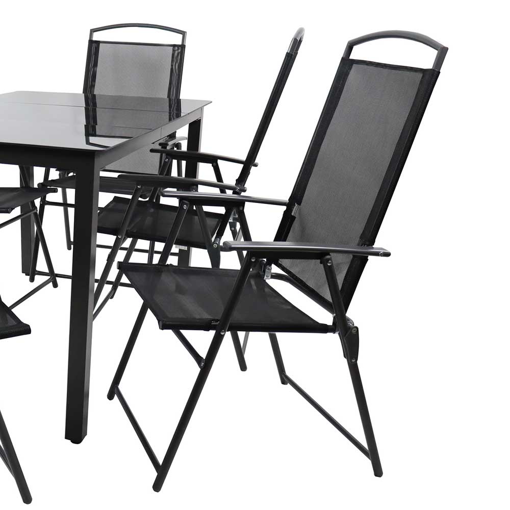 Gartenmöbelset Gartensitzgruppe - 7-teilig 6 Stühle (siebenteilig) günstig online kaufen