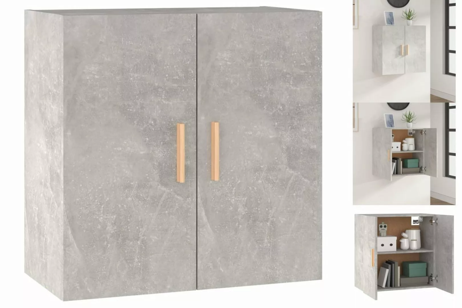 vidaXL Hängeschrank Hängeschrank Wandschrank Betongrau 60x30x60 cm Spanplat günstig online kaufen