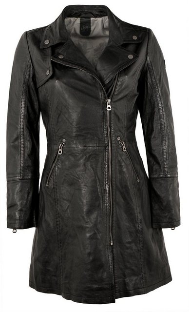 Gipsy Lederjacke GWCaro Echtleder Damen Ledermantel Lammnappa schwarz günstig online kaufen