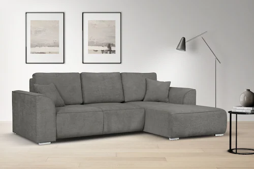 INOSIGN Ecksofa "Beatrice L-Form", wahlweise auch mit Bettfunktion und Bett günstig online kaufen