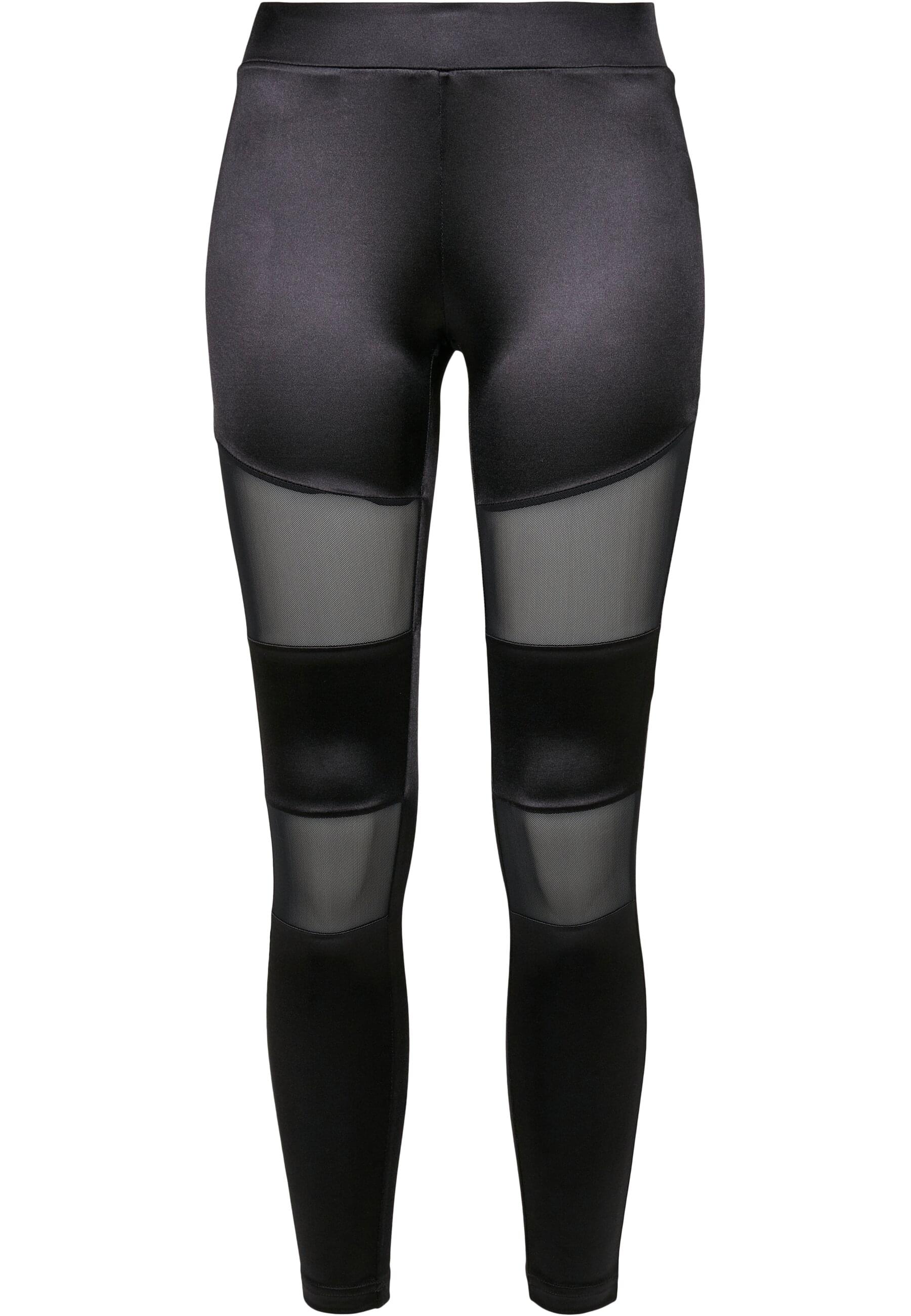 URBAN CLASSICS Leggings "Urban Classics Damen Ladies Shiny Tech Mesh Leggin günstig online kaufen