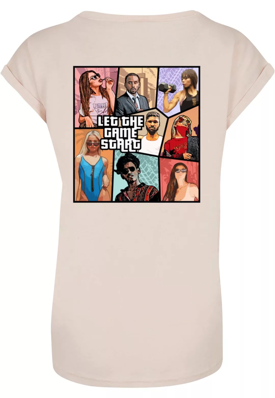 Merchcode T-Shirt "Merchcode Damen Ladies Grand Collage Extended Shoulder T günstig online kaufen