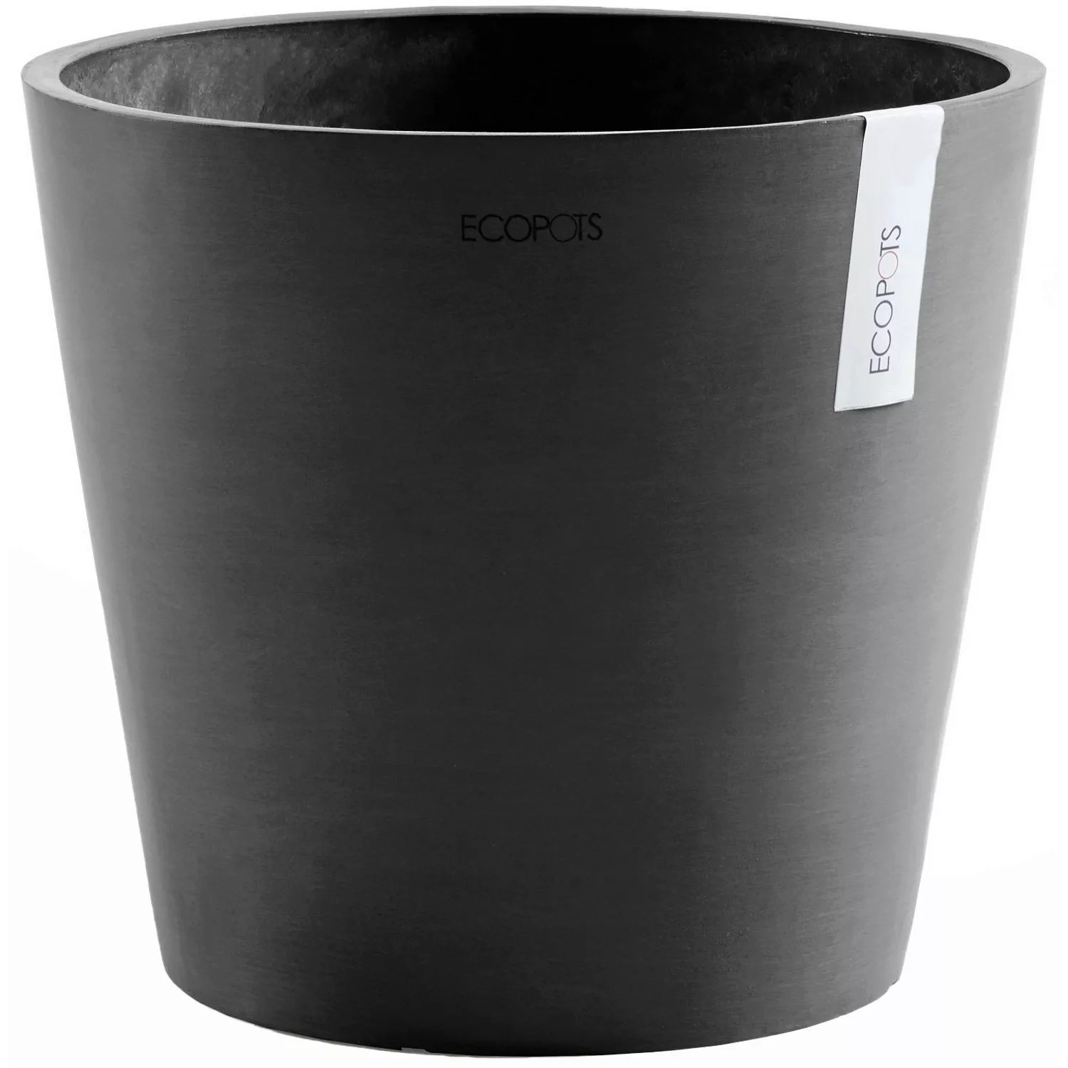 Ecopots Pflanztopf Amsterdam Dunkelgrau Ø 30 cm / Höhe 26,3 cm günstig online kaufen