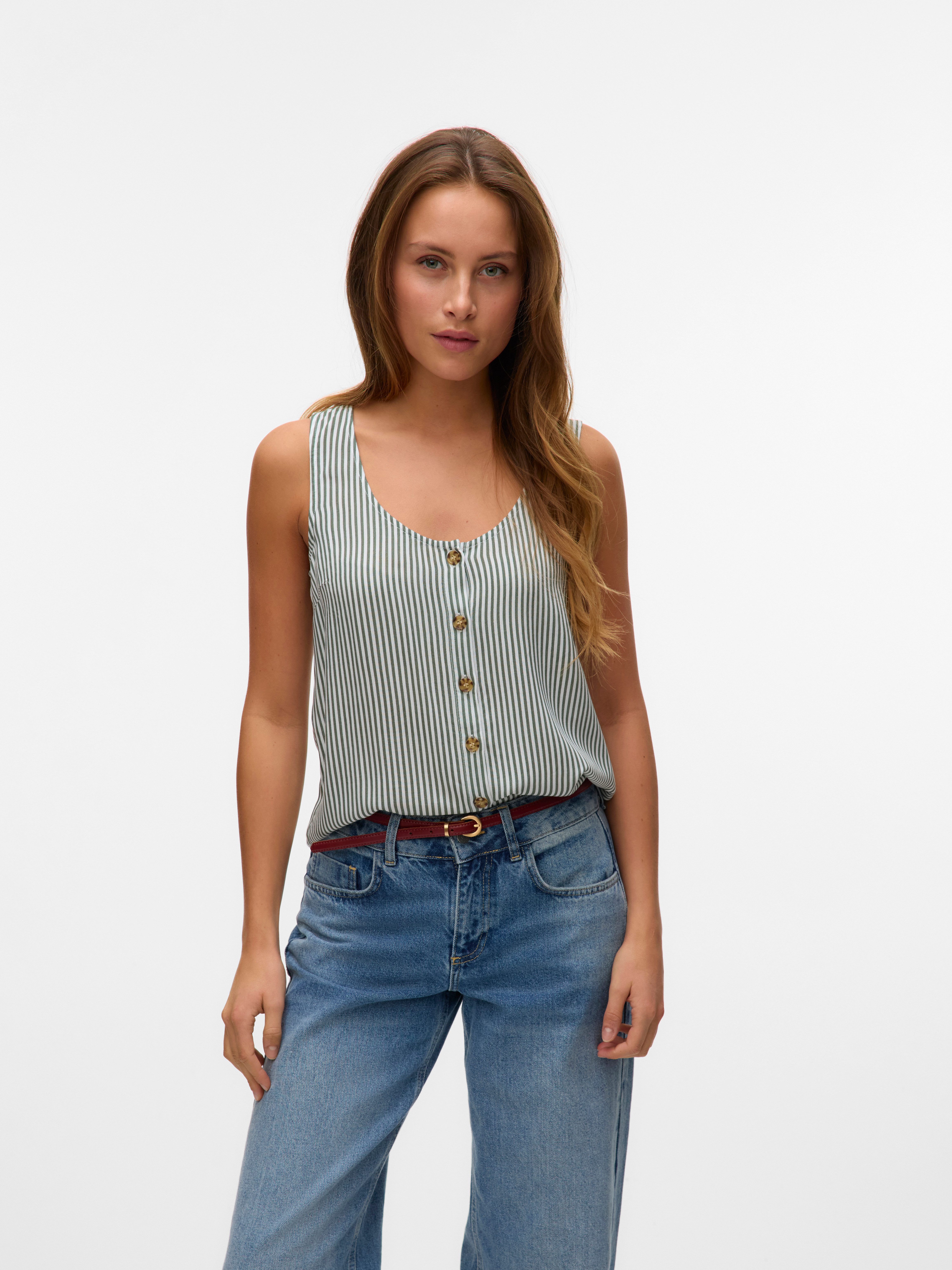 Vero Moda Blusentop "VMBUMPY SL SHIRT WVN GA NOOS" günstig online kaufen