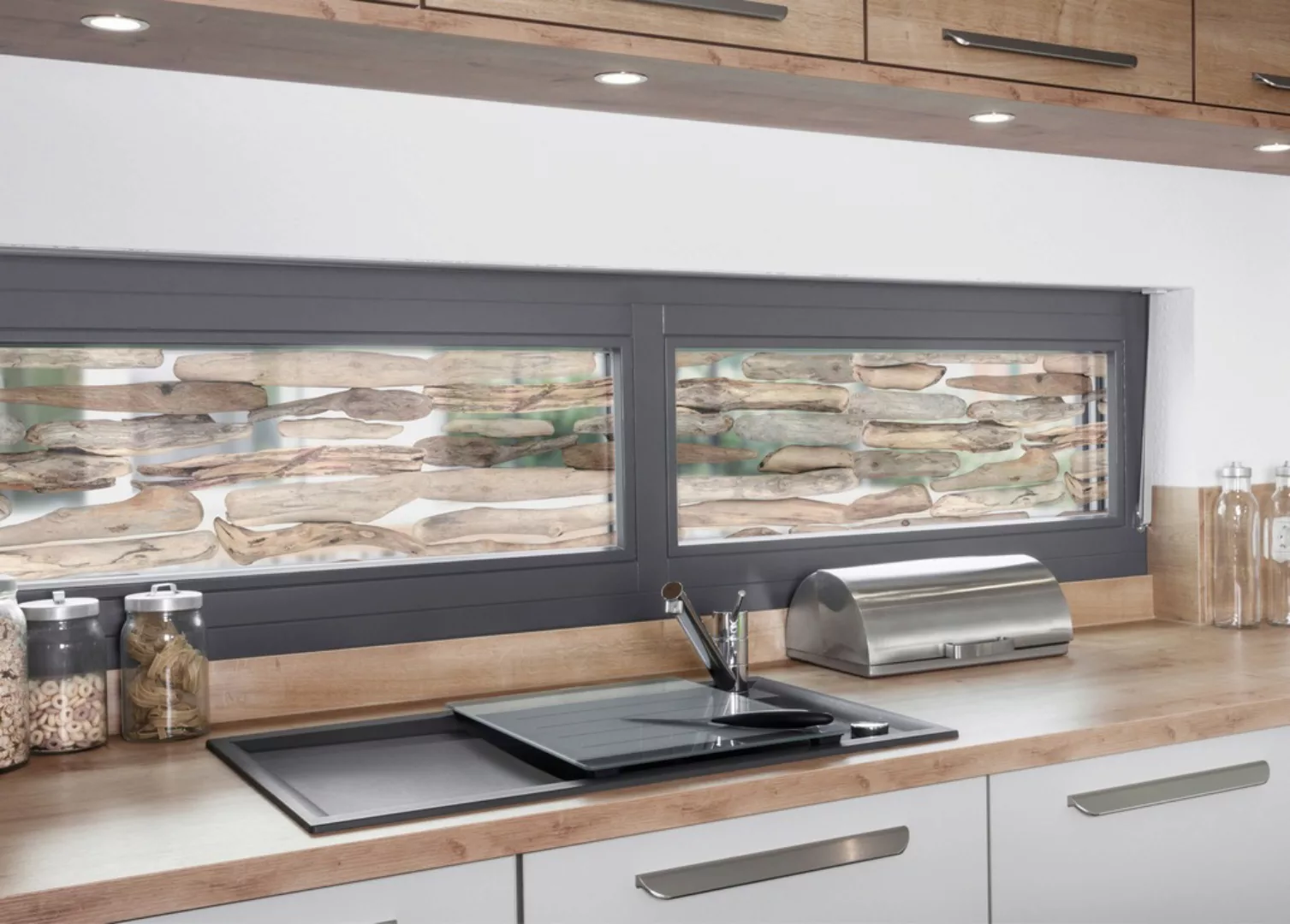 MySpotti Fensterfolie "Look Driftwood", halbtransparent, glattstatisch haft günstig online kaufen