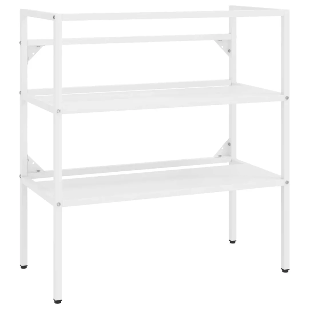 Badezimmer Waschtischgestell Weiß 79x38x83 Cm Eisen günstig online kaufen
