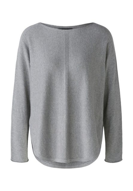 Oui Rundhalspullover Pullover mit Seide günstig online kaufen