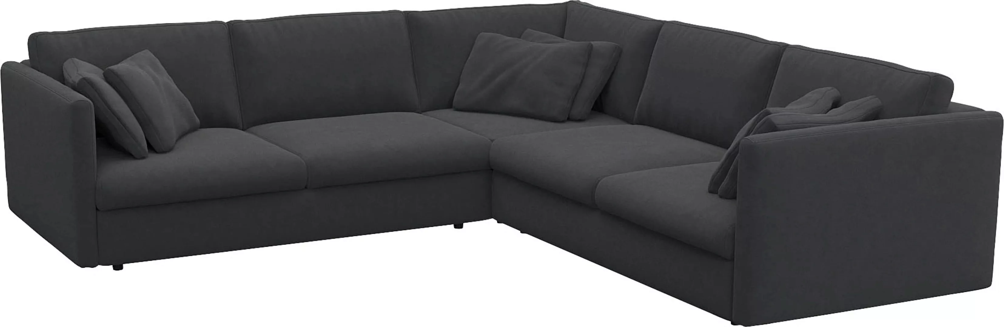 FLEXLUX Ecksofa »Lovane gleichschenklig, bequem und komfortabel«, Weich & a günstig online kaufen