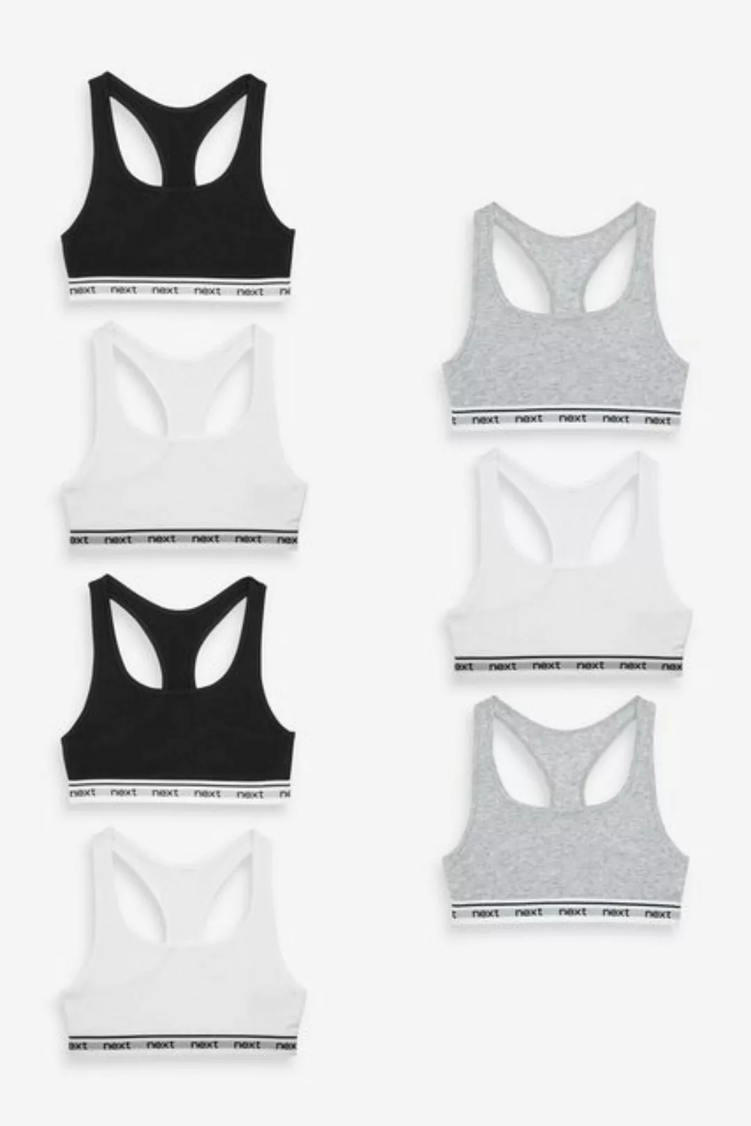 Next Crop-Top 7er-Pack Kurztops mit Ringerrücken (7-tlg) günstig online kaufen