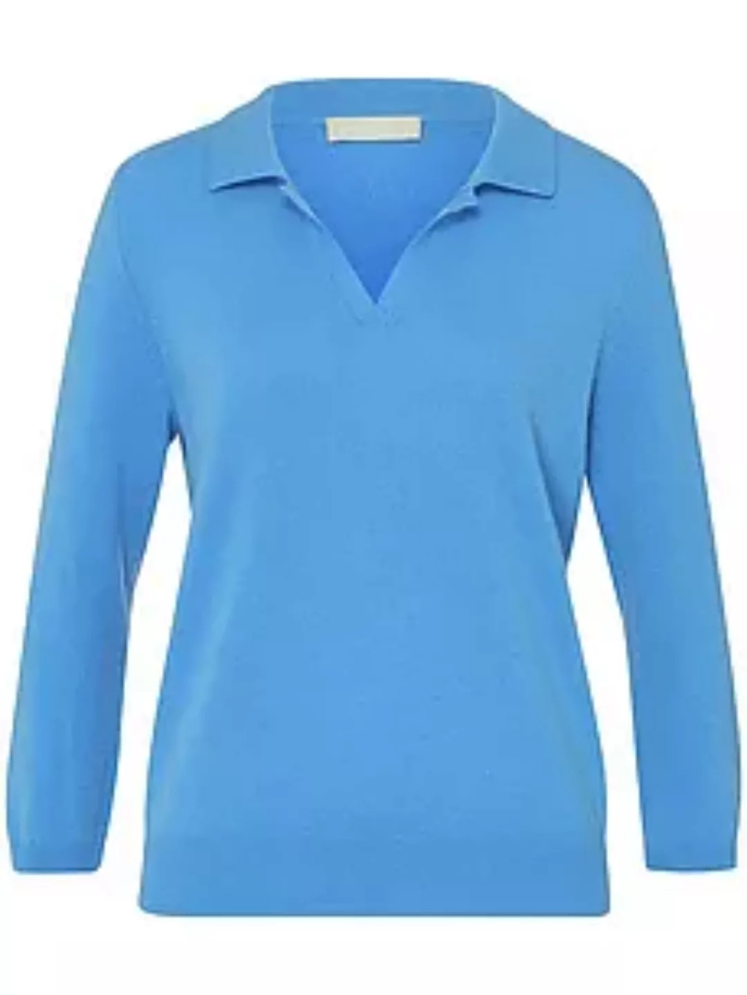 Polo-Pullover 3/4-Arm include blau günstig online kaufen