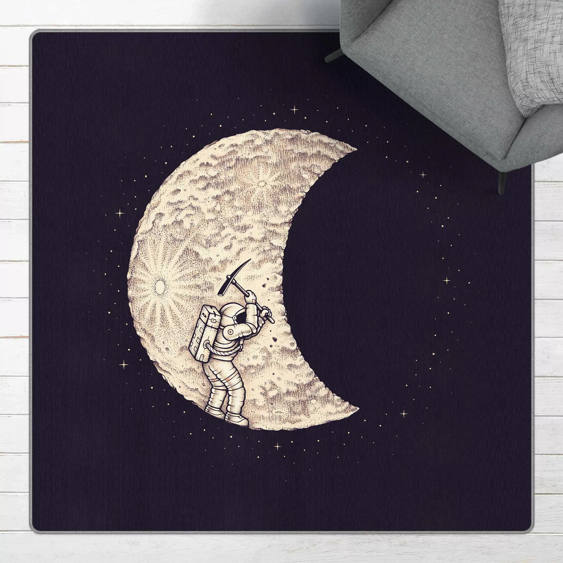 Teppich Enkel Dika - Mond Ausgrabung günstig online kaufen