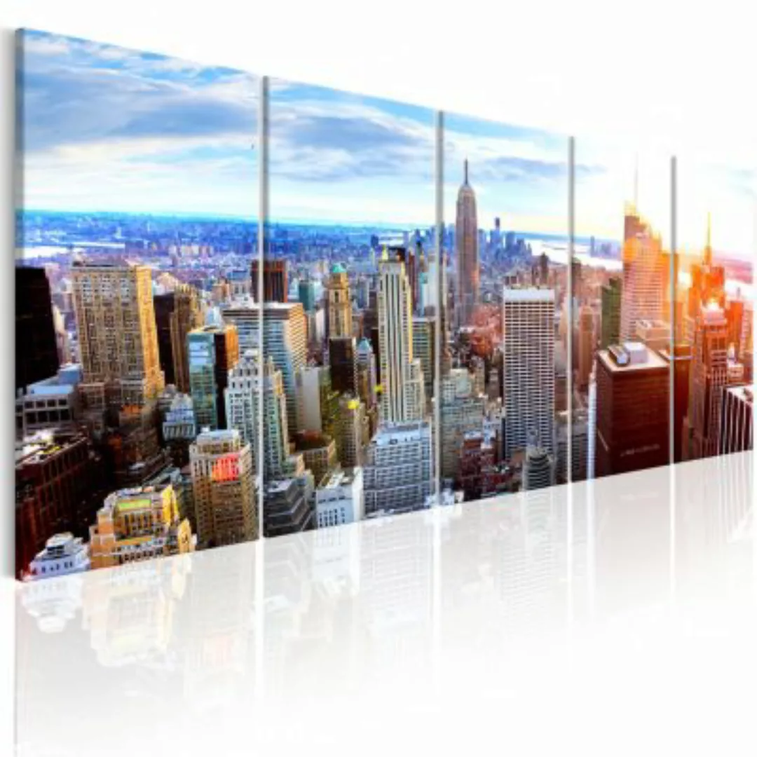 artgeist Wandbild New York: Sunrise mehrfarbig Gr. 200 x 80 günstig online kaufen