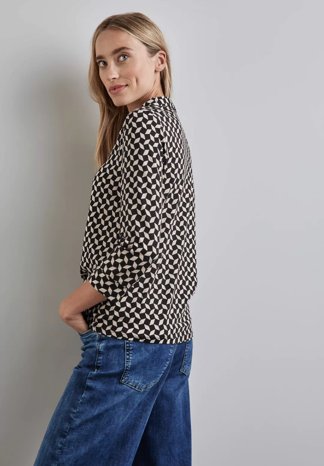 STREET ONE Shirtbluse mit Allover-Muster günstig online kaufen