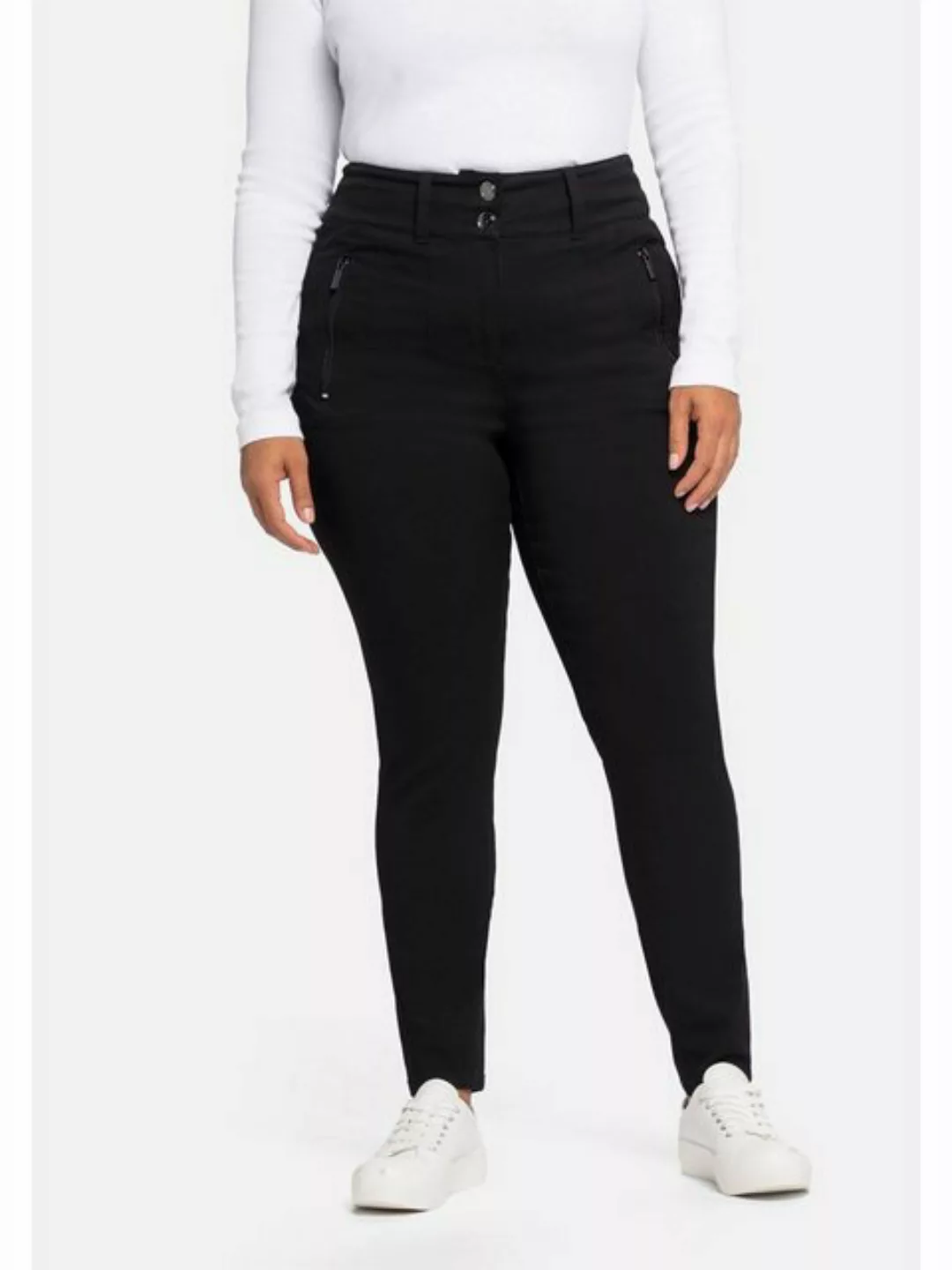 Sheego Stretch-Hose Große Größen «Die Skinny» mit High-Waist-Bund günstig online kaufen