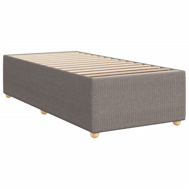 vidaXL Bett Bettgestell ohne Matratze Taupe 90x190 cm Stoff günstig online kaufen