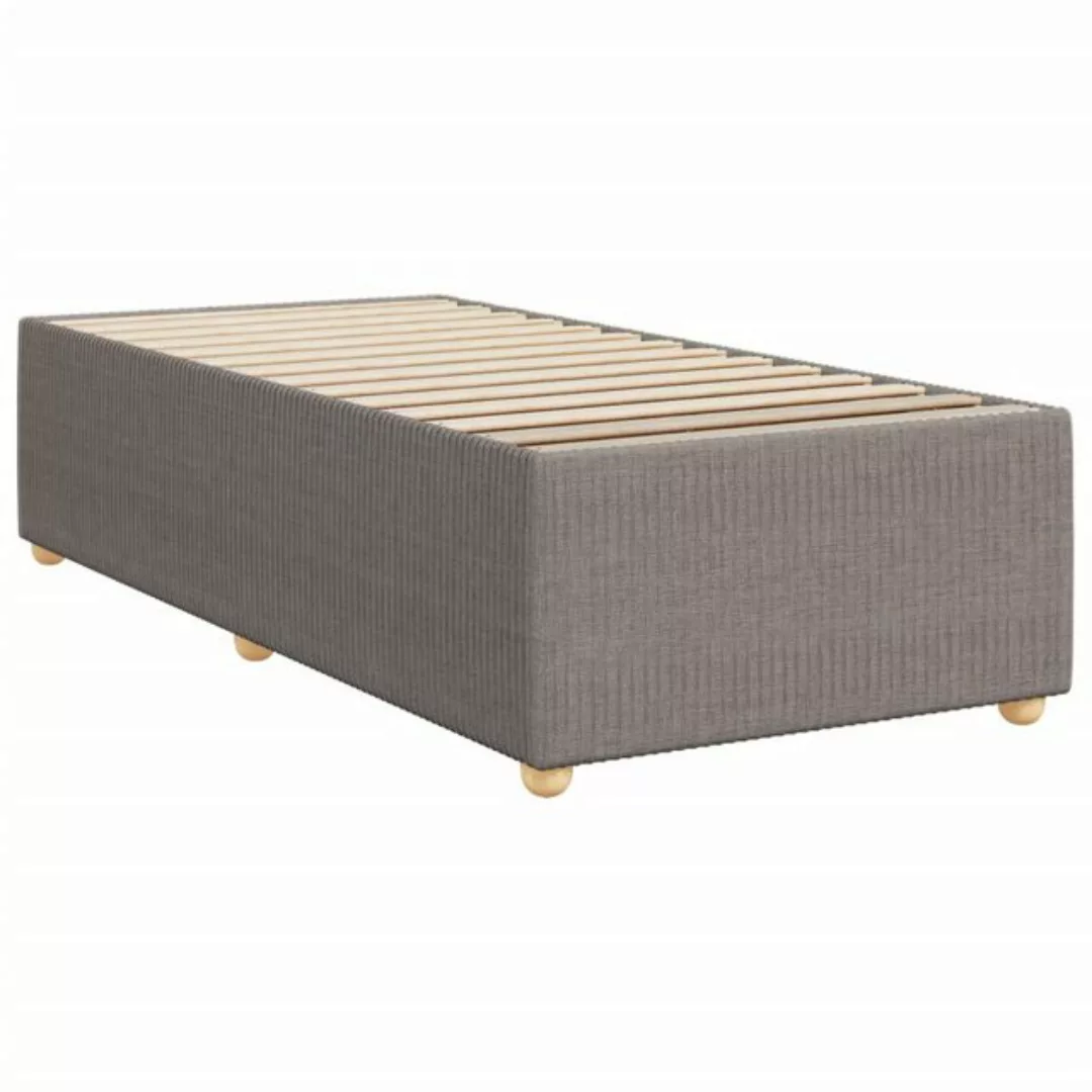 vidaXL Bett Bettgestell ohne Matratze Taupe 90x190 cm Stoff günstig online kaufen