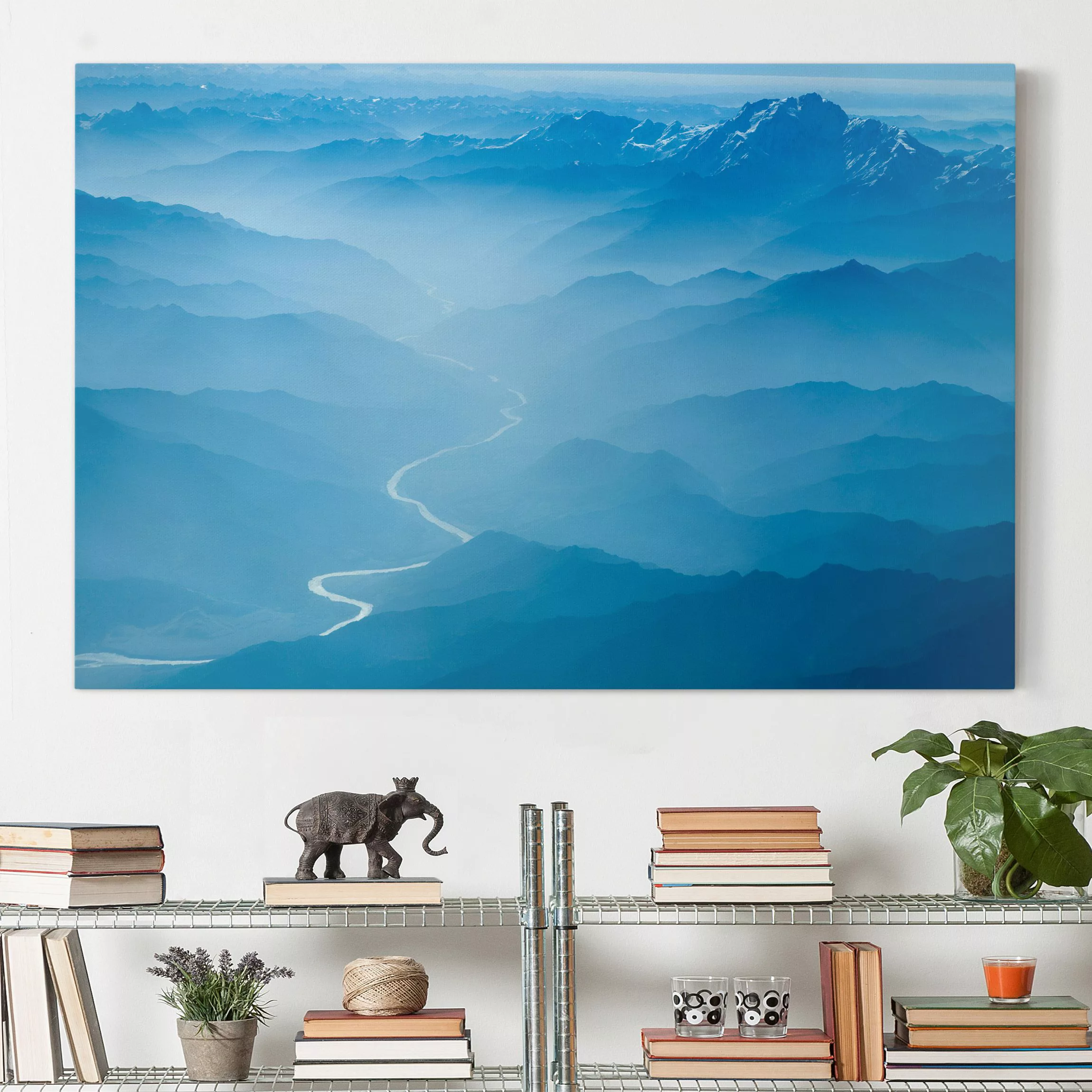 Leinwandbild Berg - Querformat Blick über den Himalaya günstig online kaufen