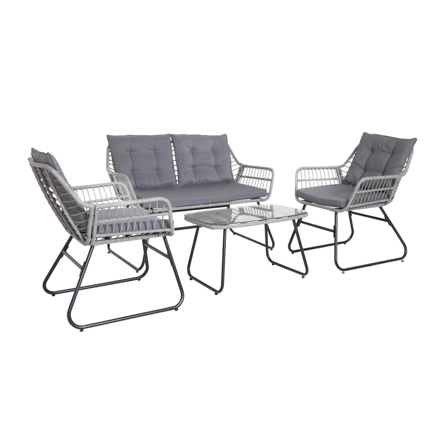 SVITA Gartenlounge-Set CAPRI, (Set, Tisch mit günstig online kaufen
