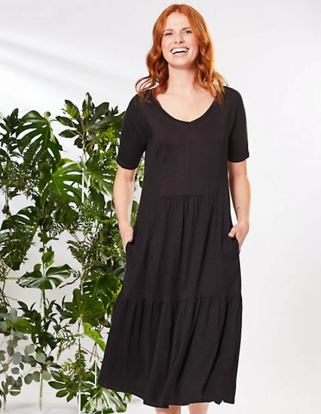 Leinenjersey-Kleid Coretta günstig online kaufen